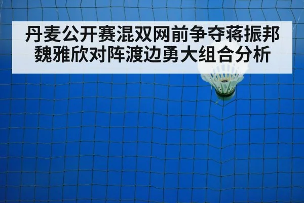 丹麦公开赛混双网前争夺蒋振邦魏雅欣对阵渡边勇大组合分析 - kaiyun
